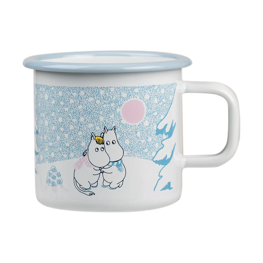 Muurla Moomins Becher aus Emaille 3,7dl Snowfall