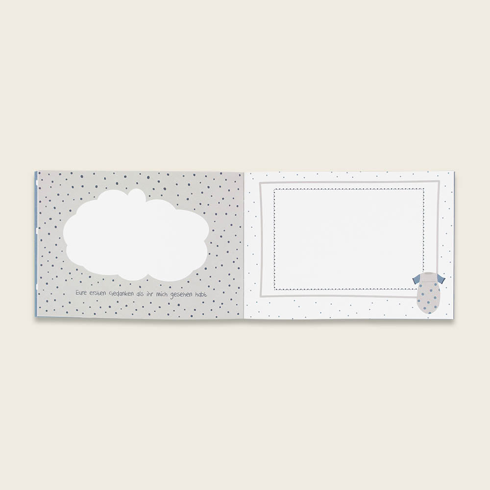 Ava&Yves Hallo Wunder, Babyalbum, Softcover, hellblau