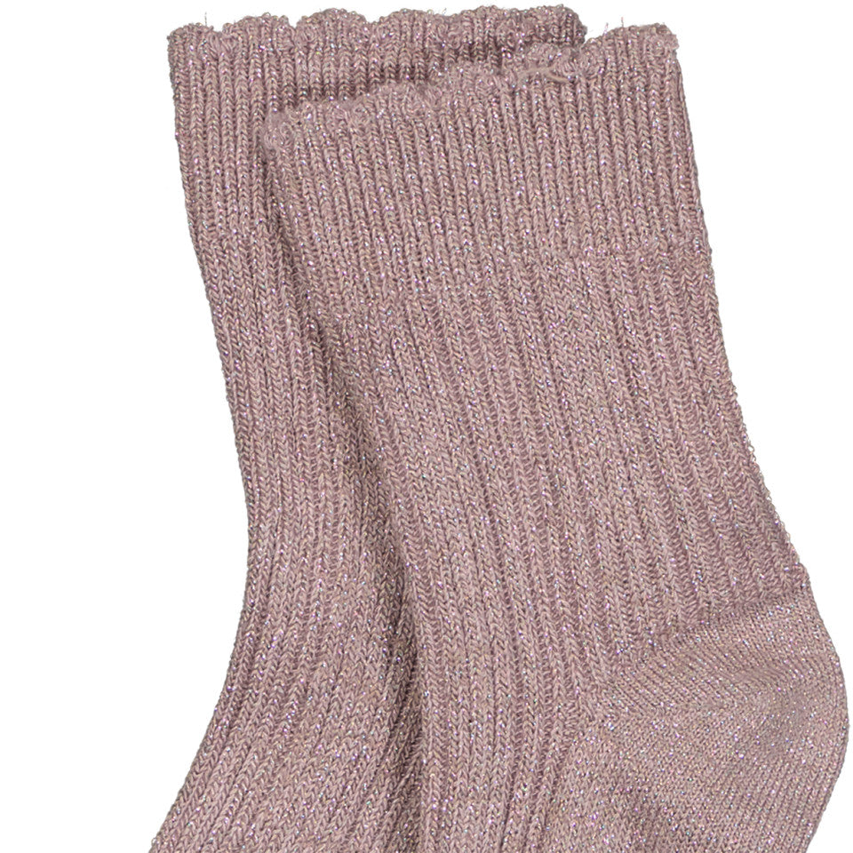 MP Denmark Celosia Glitter Socks Mauve, 10 59058 - 47