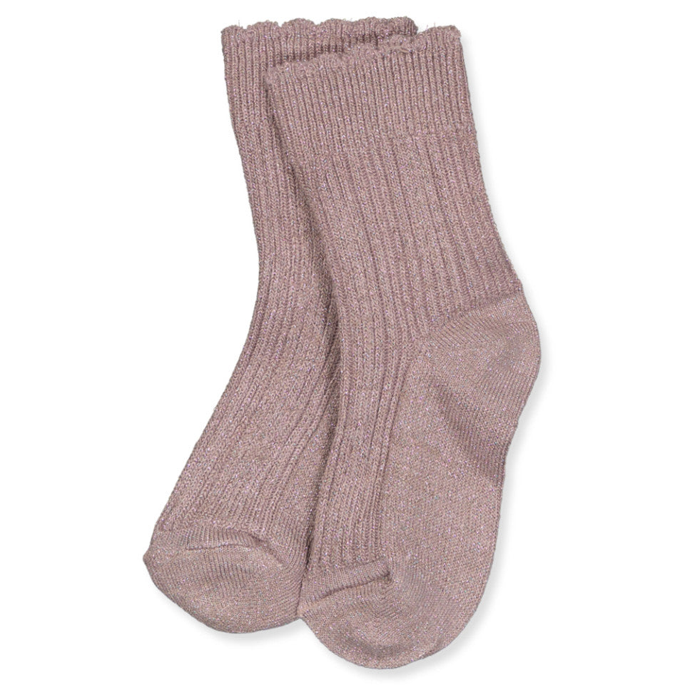 MP Denmark Celosia Glitter Socks Mauve, 10 59058 - 47