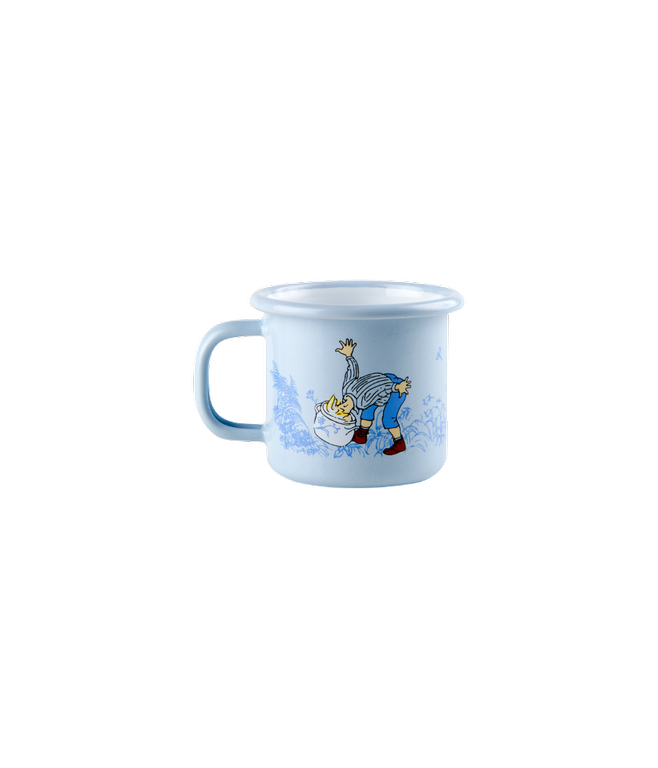 Muurla Becher aus Emaille, 1,5dl, blau, Michel aus Lönneberga