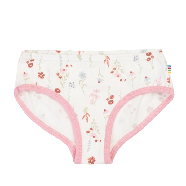 Joha Unterwäsche, Slip weiß / rosa mit Blumen, Baumwolle