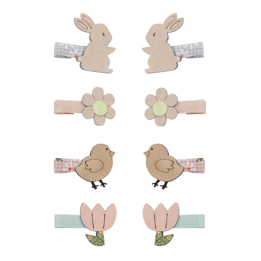 Mimi & Lula Mini Clips Ostern, Hase, Blume, Hühnchen, Tulpe