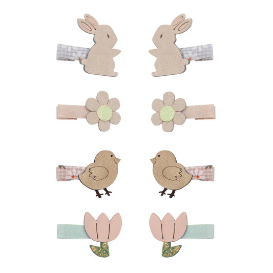Mimi & Lula Mini Clips Ostern, Hase, Blume, Hühnchen, Tulpe