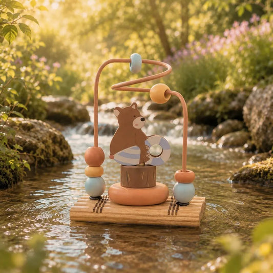 Baby Bello Benny der Bär – Abakus, Holzspielzeug
