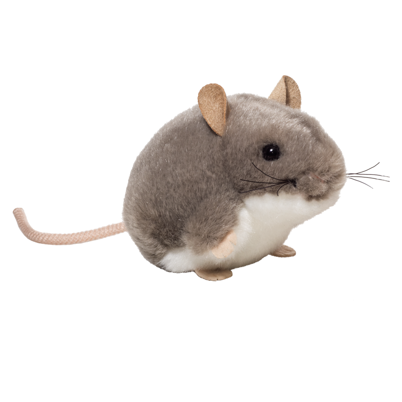 Teddy Hermann Maus grau 9 cm - Plüschtier - Stofftier