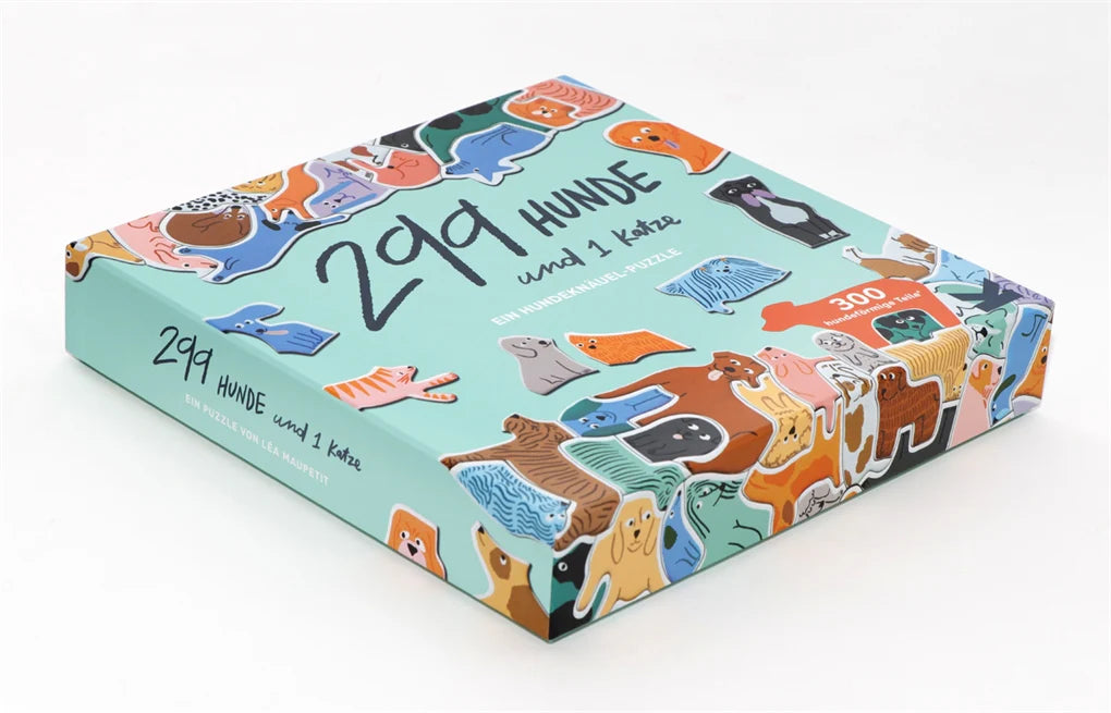 Laurence King Verlag 299 Hunde und 1 Katze. Ein Hundeknäuel-Puzzle 300 Teile