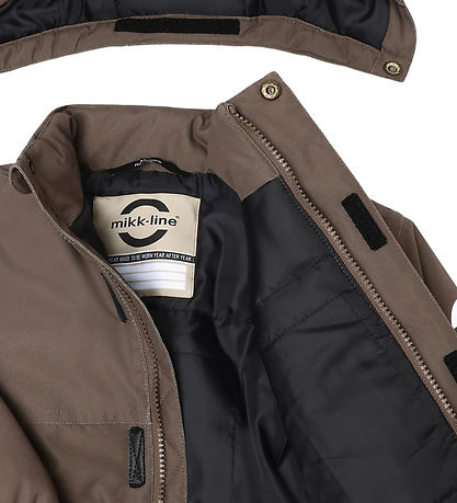 Mikk-Line Winterjacke braun, Heat Panels, chocolate chip, 16242
