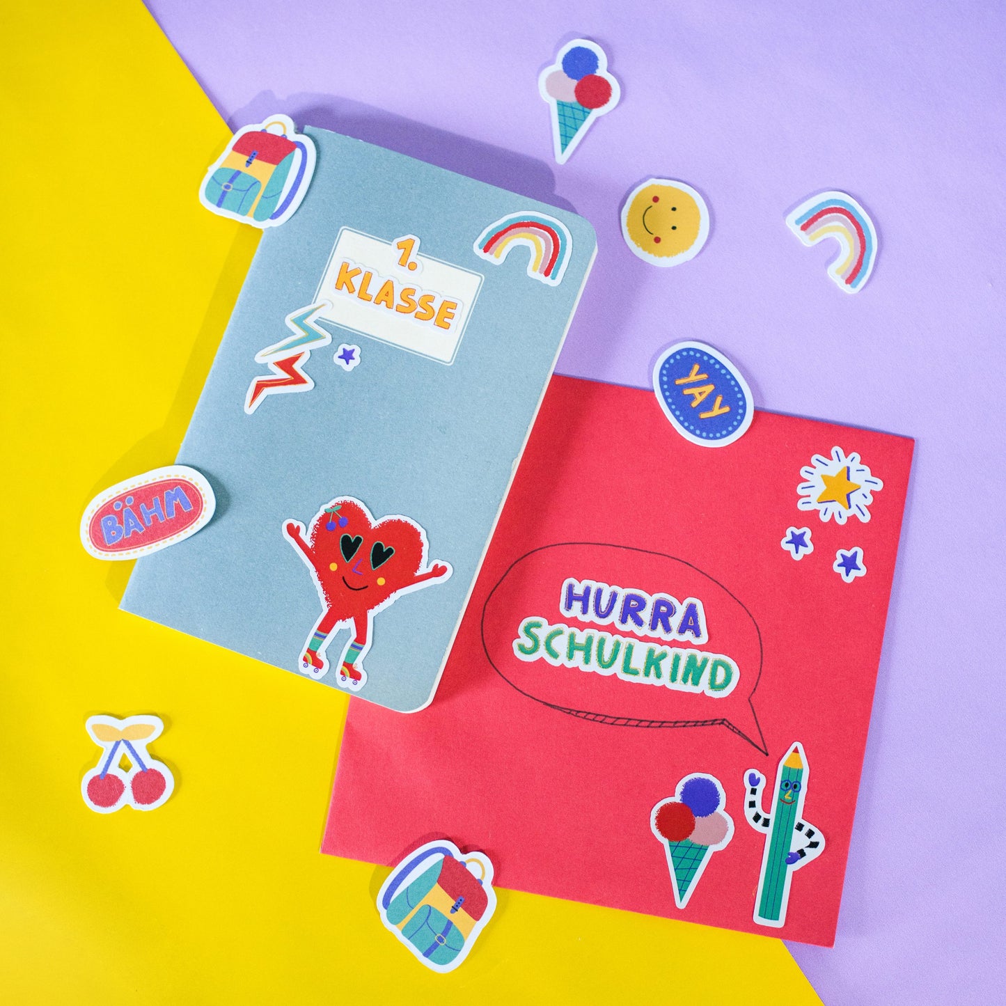 Ava&Yves Klebesticker Schulkind – Sunny and Friends