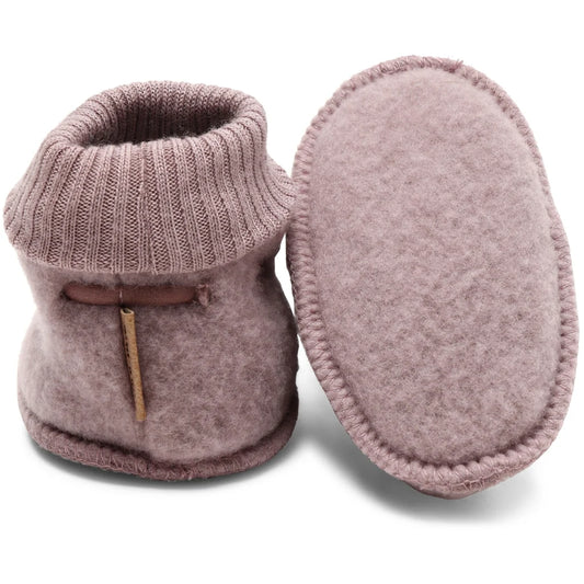 Mikk-Line Hauslatschen aus Wolle Twilight Mauve