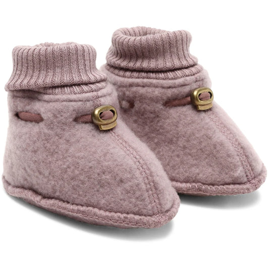 Mikk-Line Hauslatschen aus Wolle Twilight Mauve