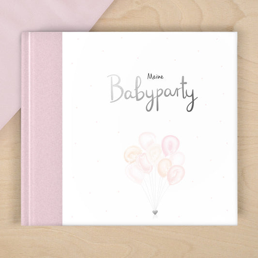Mintkind Gästebuch "Meine Babyparty" rosa