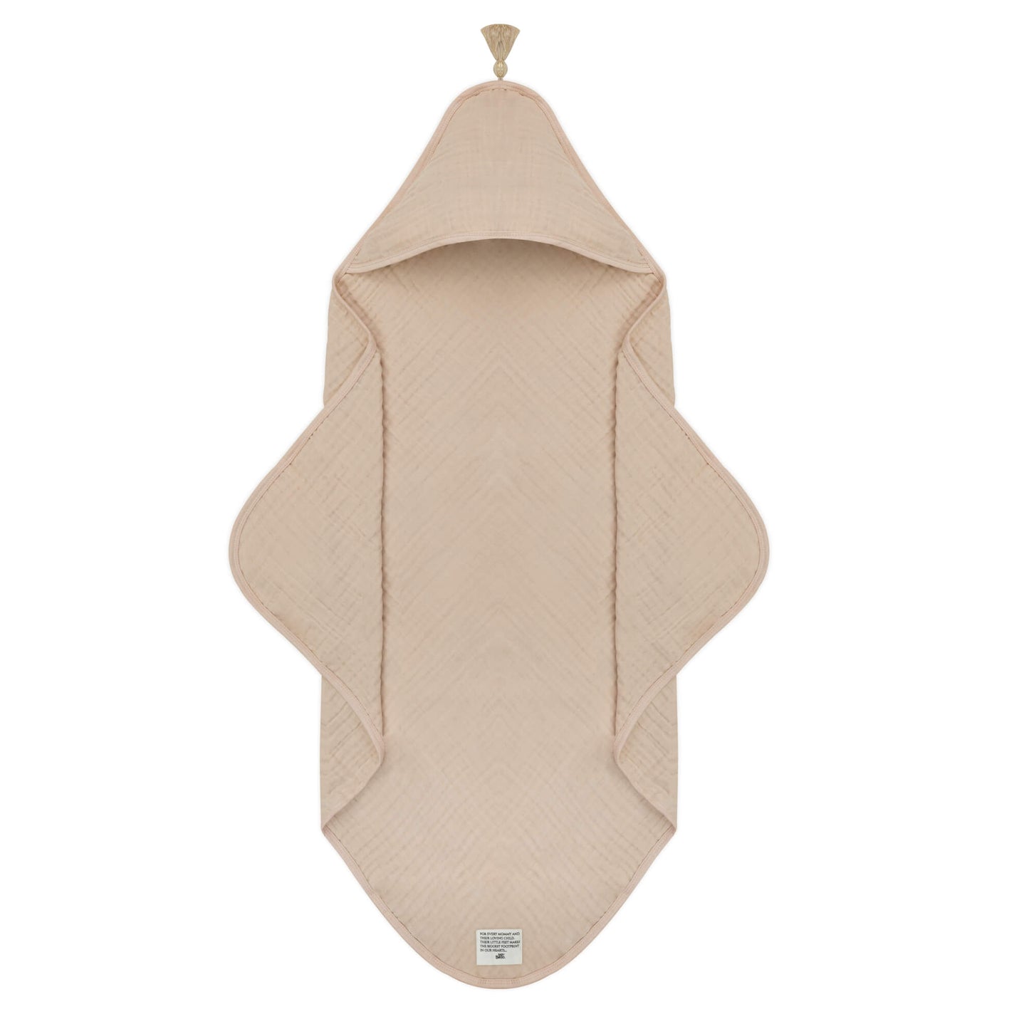 Baby Bello Bathcape, Badetuch, 70x70m, Toasted Almond, 12-36 Monate