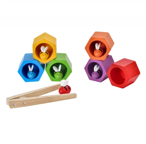 Plan Toys Geschicklichkeitsspiel Bienenwaben Holzspielzeug