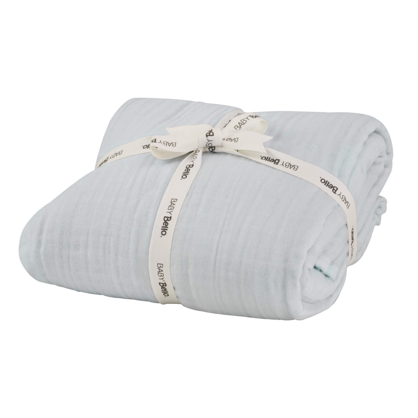 Baby Bello Babydecke, Blanket, cashmere blue 120x120cm, Musselin