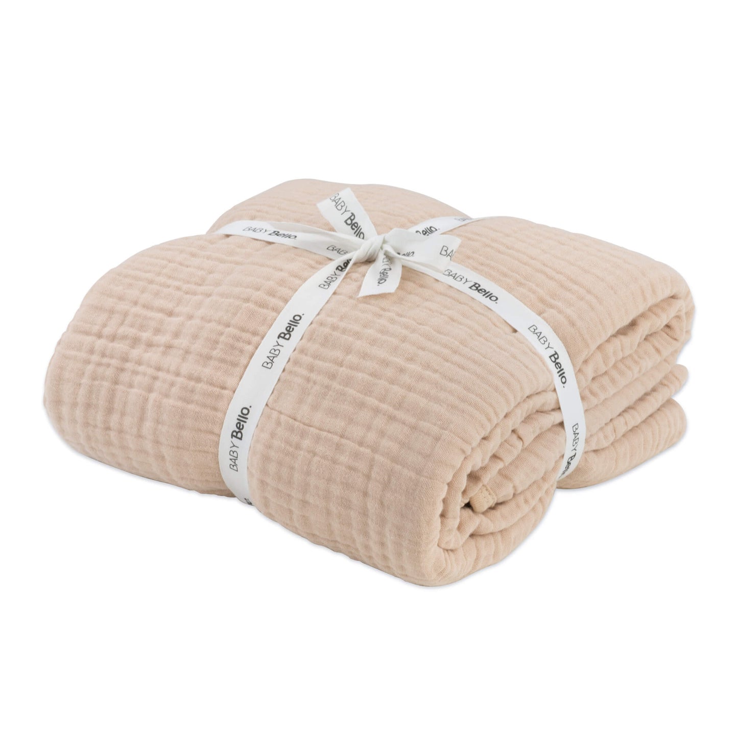 Baby Bello Babydecke, Blanket, toasted almond 120x120cm, Musselin