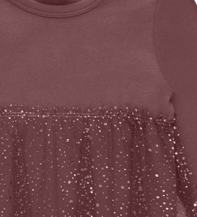 The New Tnshadia Body / Kleid rose brown mit goldenem Glitzer