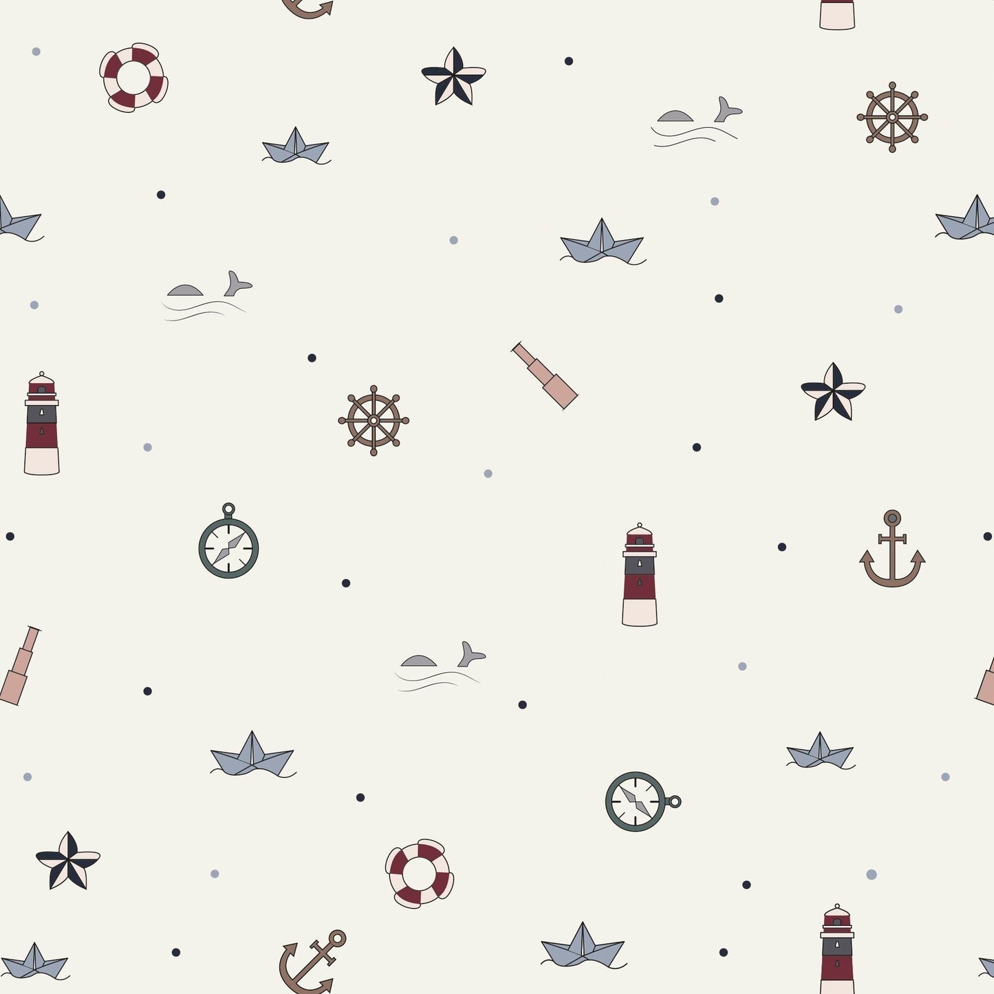 Filibabba Wickelauflage little sailor, beige