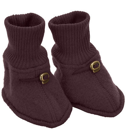 Mikk Line Babyschuhe aus Wolle Huckleberry