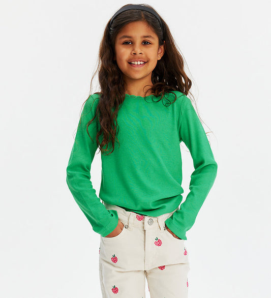 The New Tnbailey L_S Tee Bright Green, Langarmshirt grün