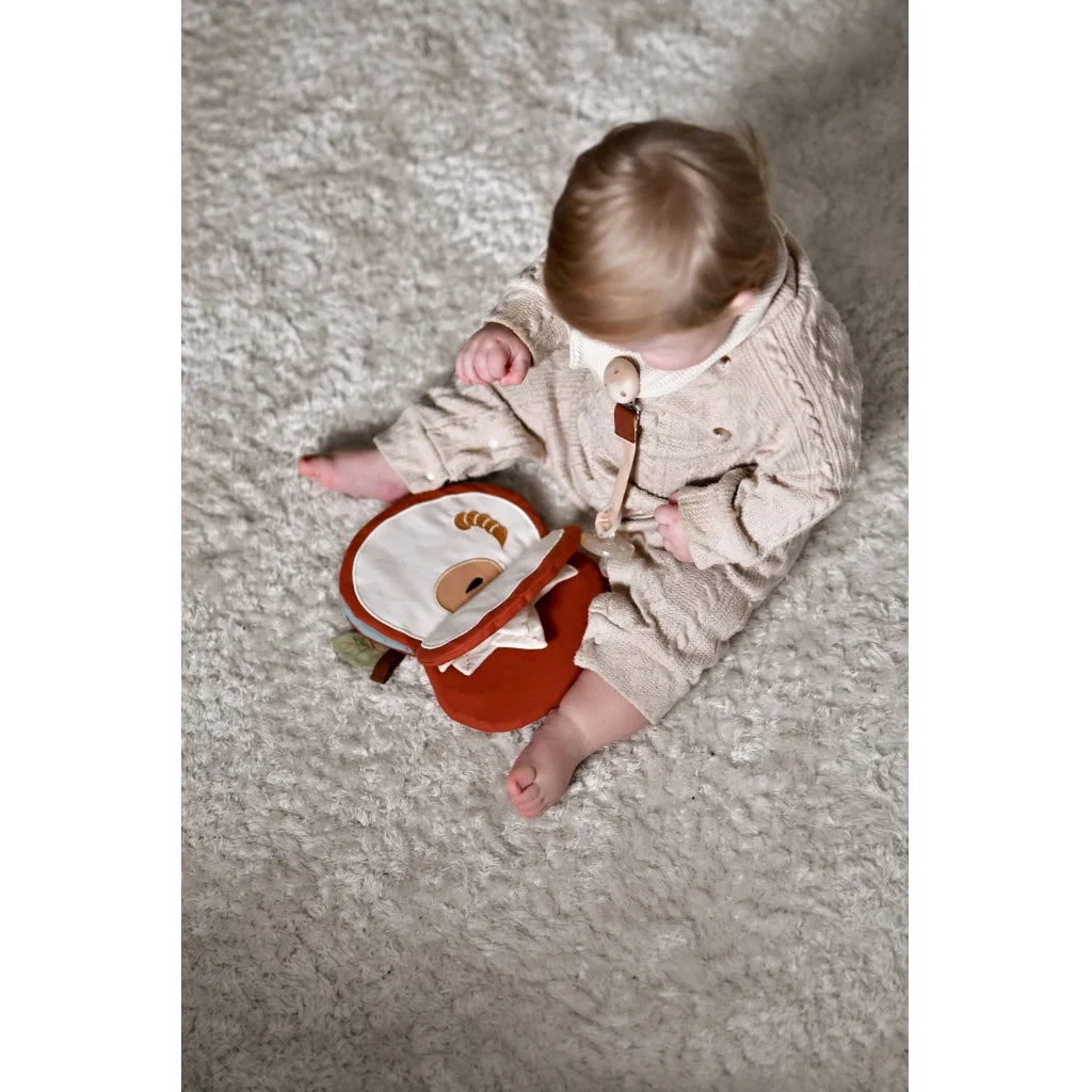 Fabelab Babybuch aus Stoff, red apple