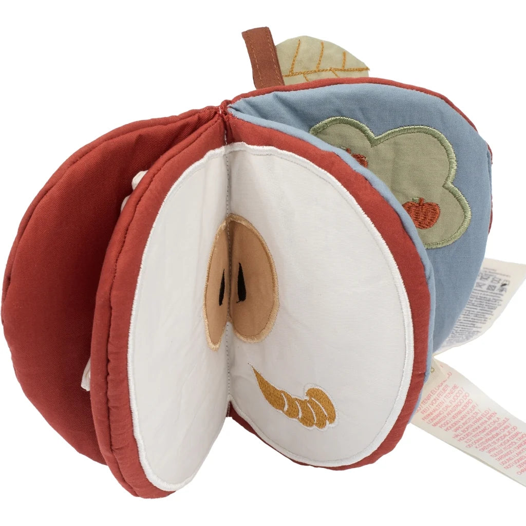 Fabelab Babybuch aus Stoff, red apple
