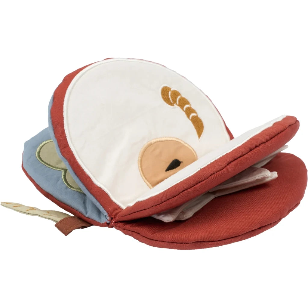 Fabelab Babybuch aus Stoff, red apple