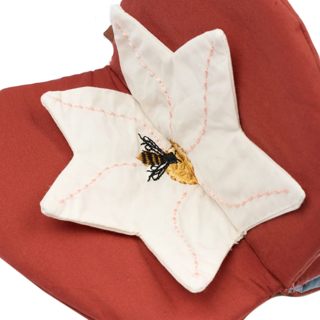 Fabelab Babybuch aus Stoff, red apple