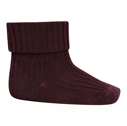 MP Denmark Cotton Rib Babysocks, Socken, grape leaf, 10 533 36