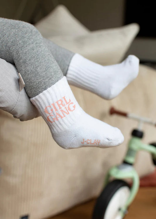 J.Clay Tennissocken weiß Girl Gang