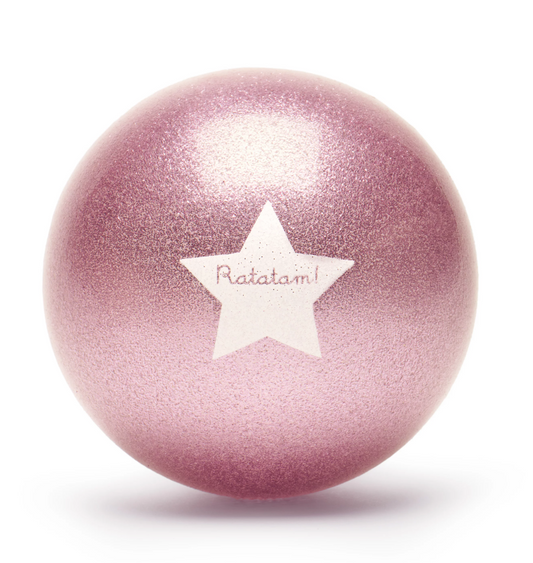 Ratatam! Katze, großer Ball mit Glitzer in Pink 22cm,