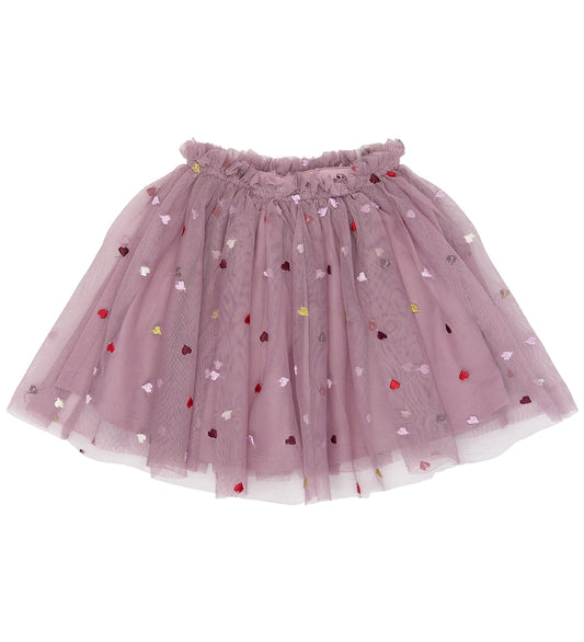 The New TNSTVadia Mesh Skirt, Tüllrock, elderberry EMB