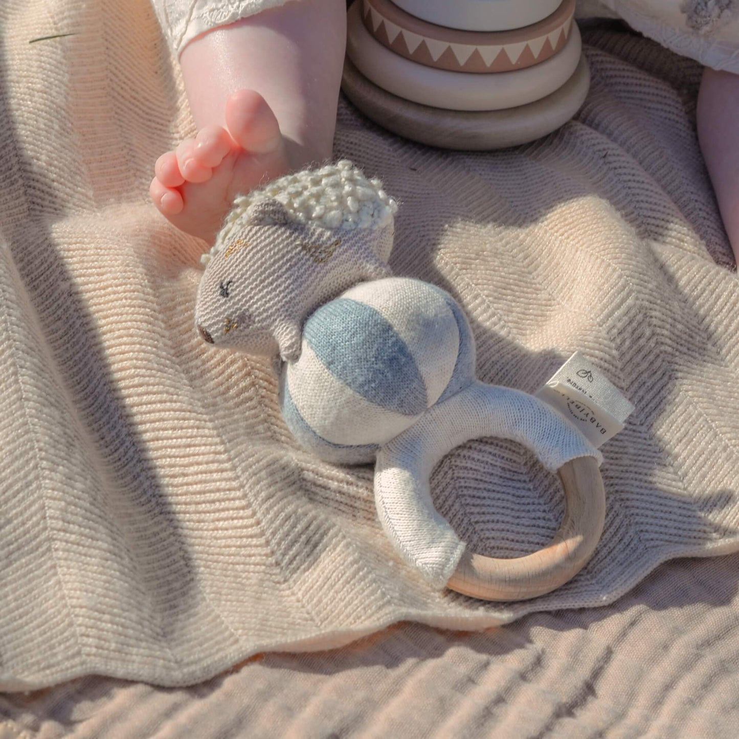 Baby Bello Rassel "Henny the Hedgehog" Igel, Sky Blue Circus Ball