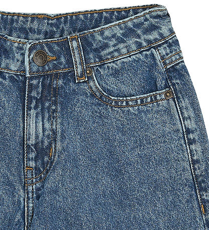 The New TNSvende Long Baggy Fit Denim Shorts, light blue denim