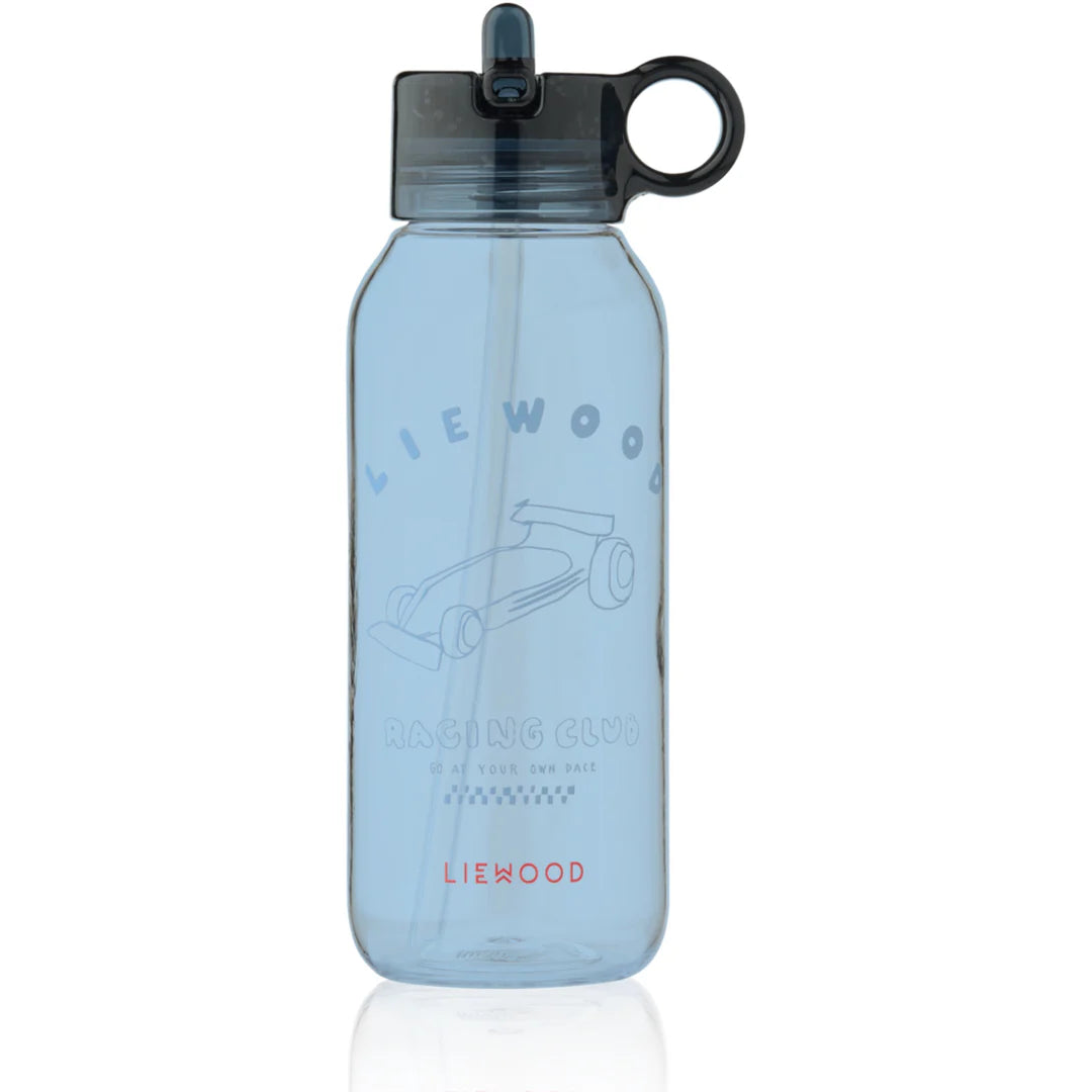 Liewood Yang Trinkflasche, Tritan-Wasserflasche 500 ml Race cars / Classic Navy