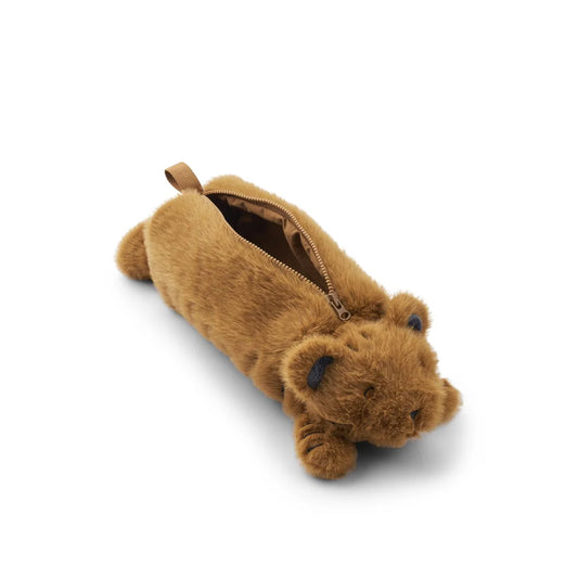 Liewood Dalina Tiger Plüschbeutel Golden caramel Federmappe braun