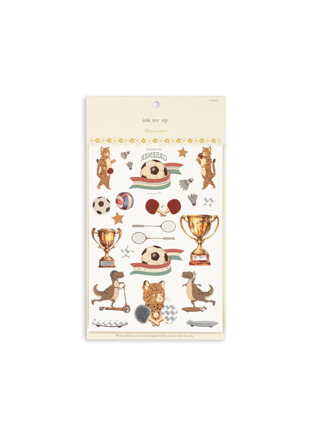 Konges Slojd Tattoos Kick It, Fußball, 2 sheets
