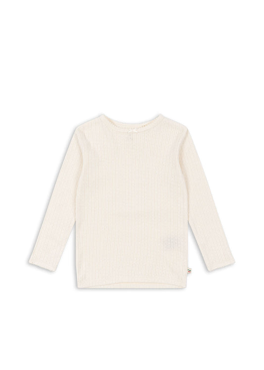 Konges Slojd Minnie Blouse GOTS antique white Langarmshirt