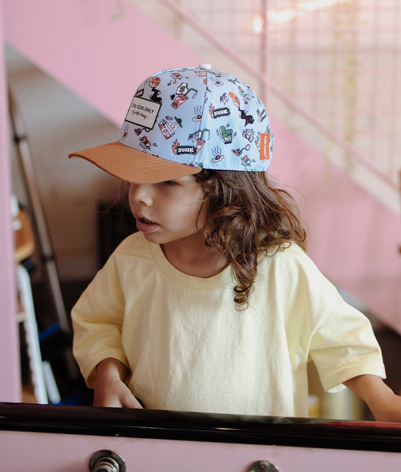 Hello Hossy Cap, blau, braun, Sport Emojis