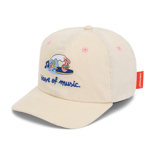 Hello Hossy Cap, beige, "wave of music"