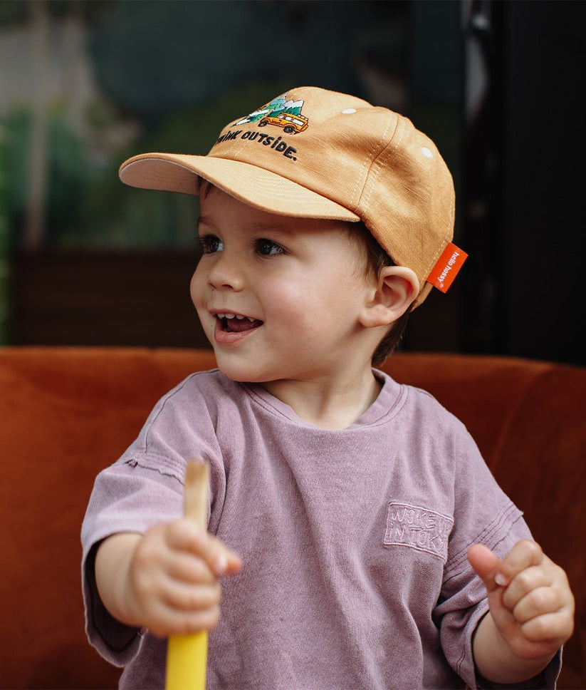 Hello Hossy Cap, braun, "Think Outside"