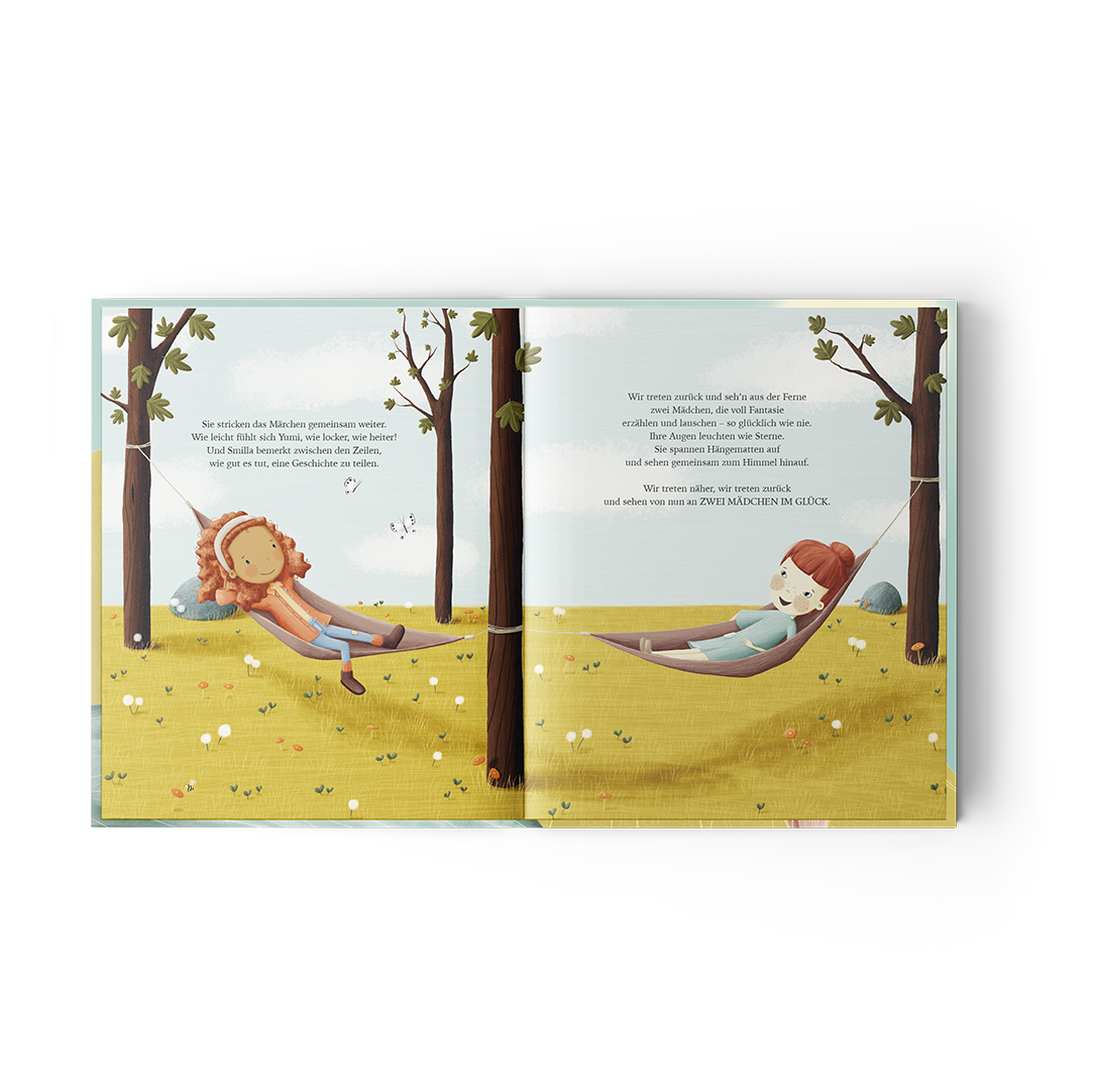 Zwei Mädchen im Glück, Kinderbuch, Klee & Eich