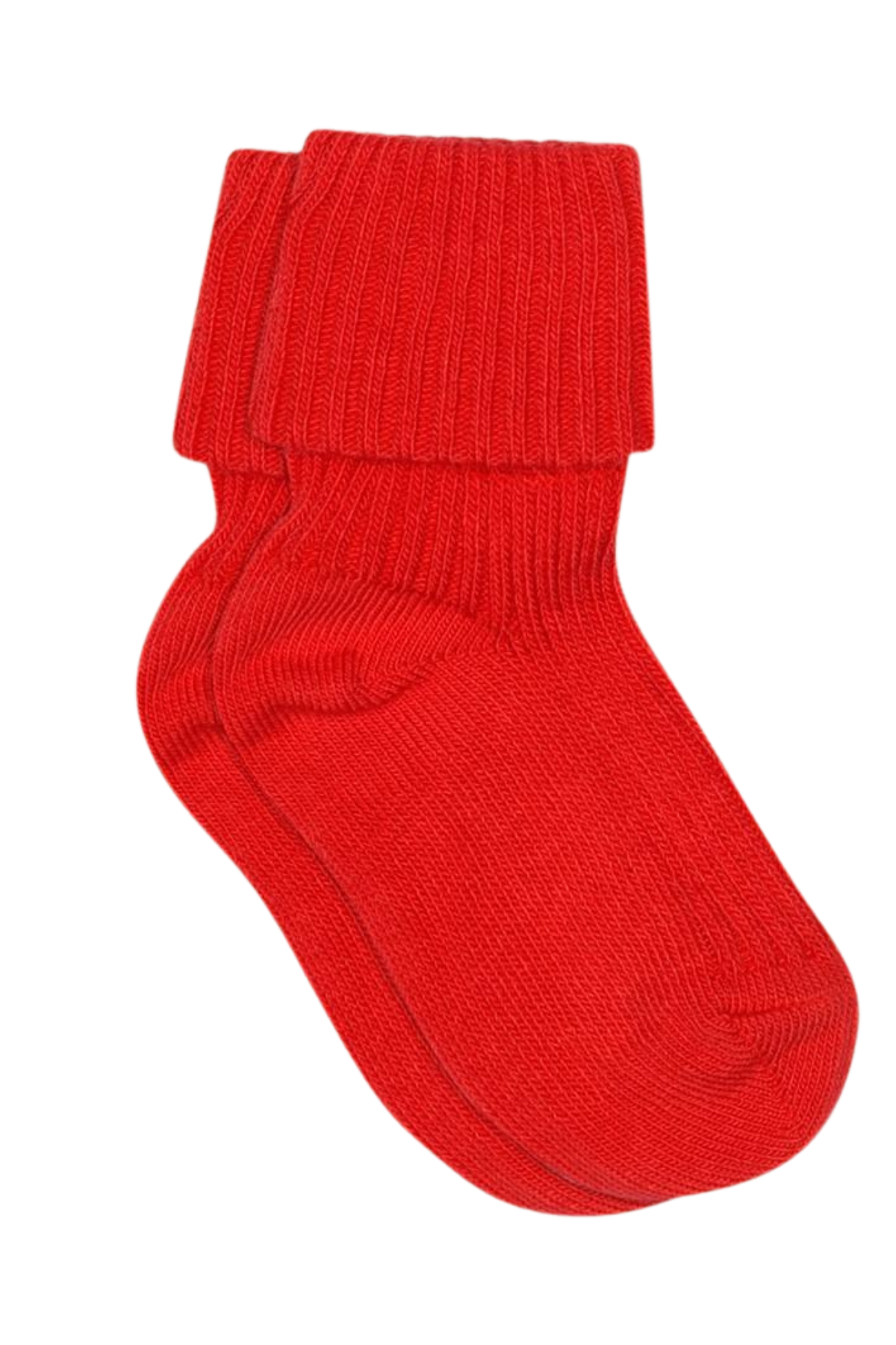 Mp Denmark gerippte Babysocken aus Baumwolle, tomato
