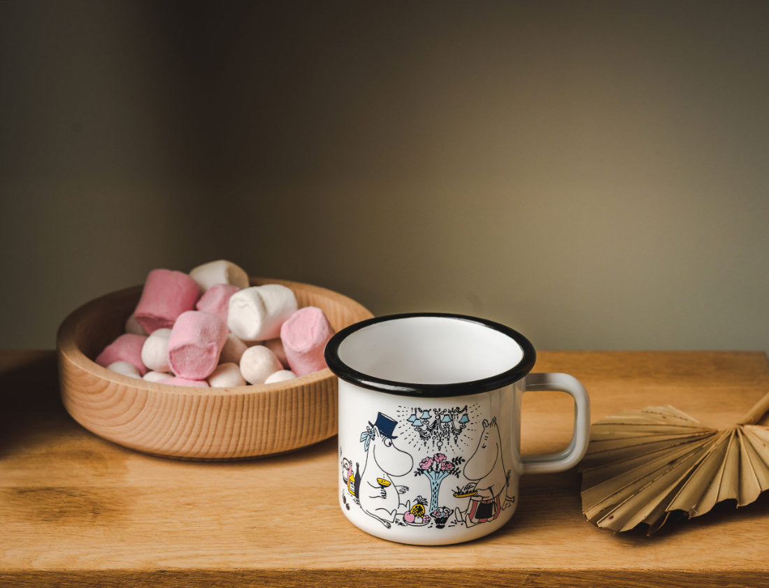 Muurla Moomins Becher aus Emaille 3,7dl Date Night