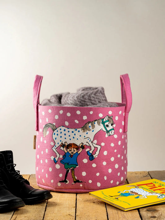 Muurla Aufbewahrungskorb Pippi Langstrumpf pink 30l