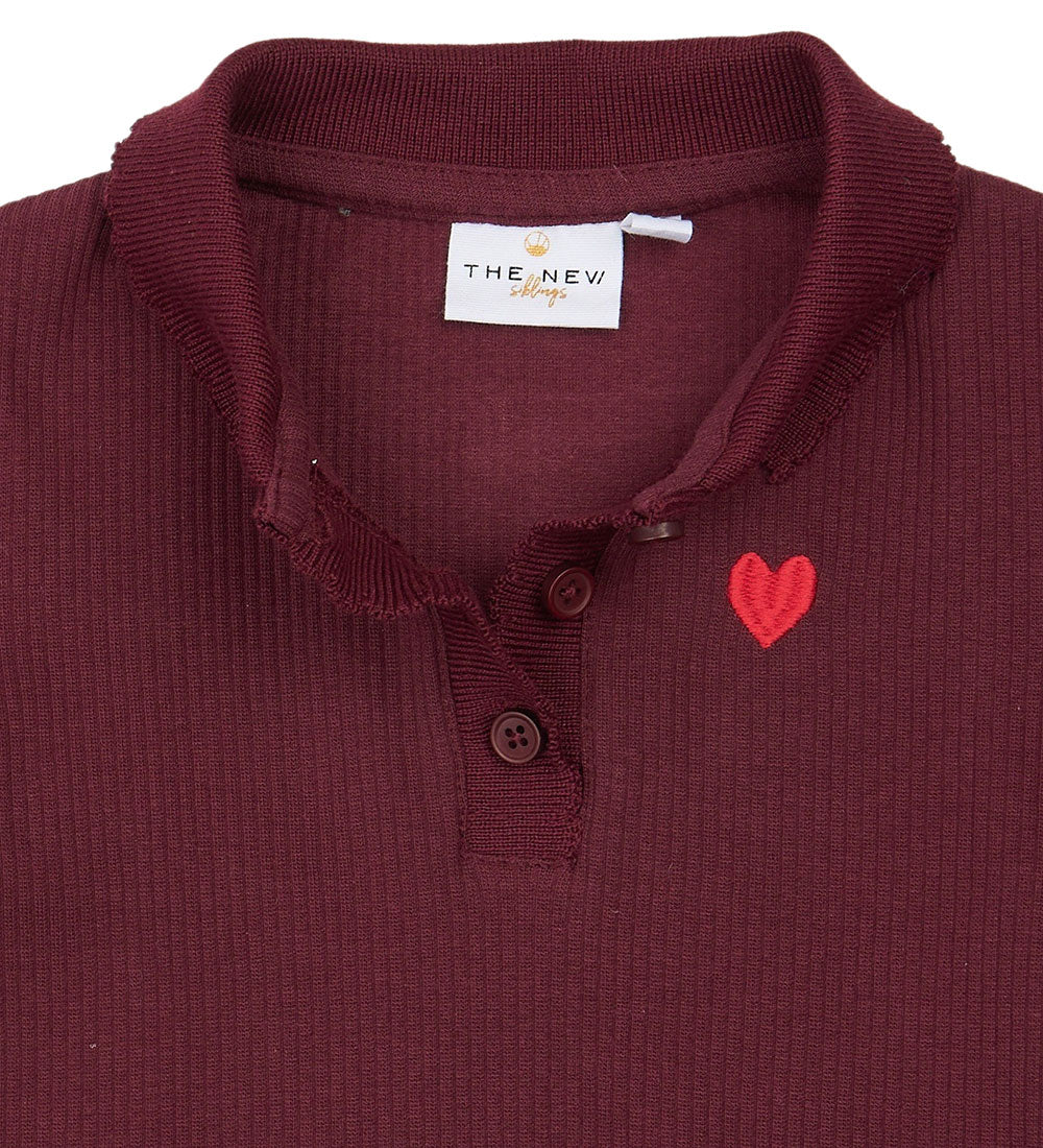 The New TNSTVernia Langarmshirt gerippt burgundy