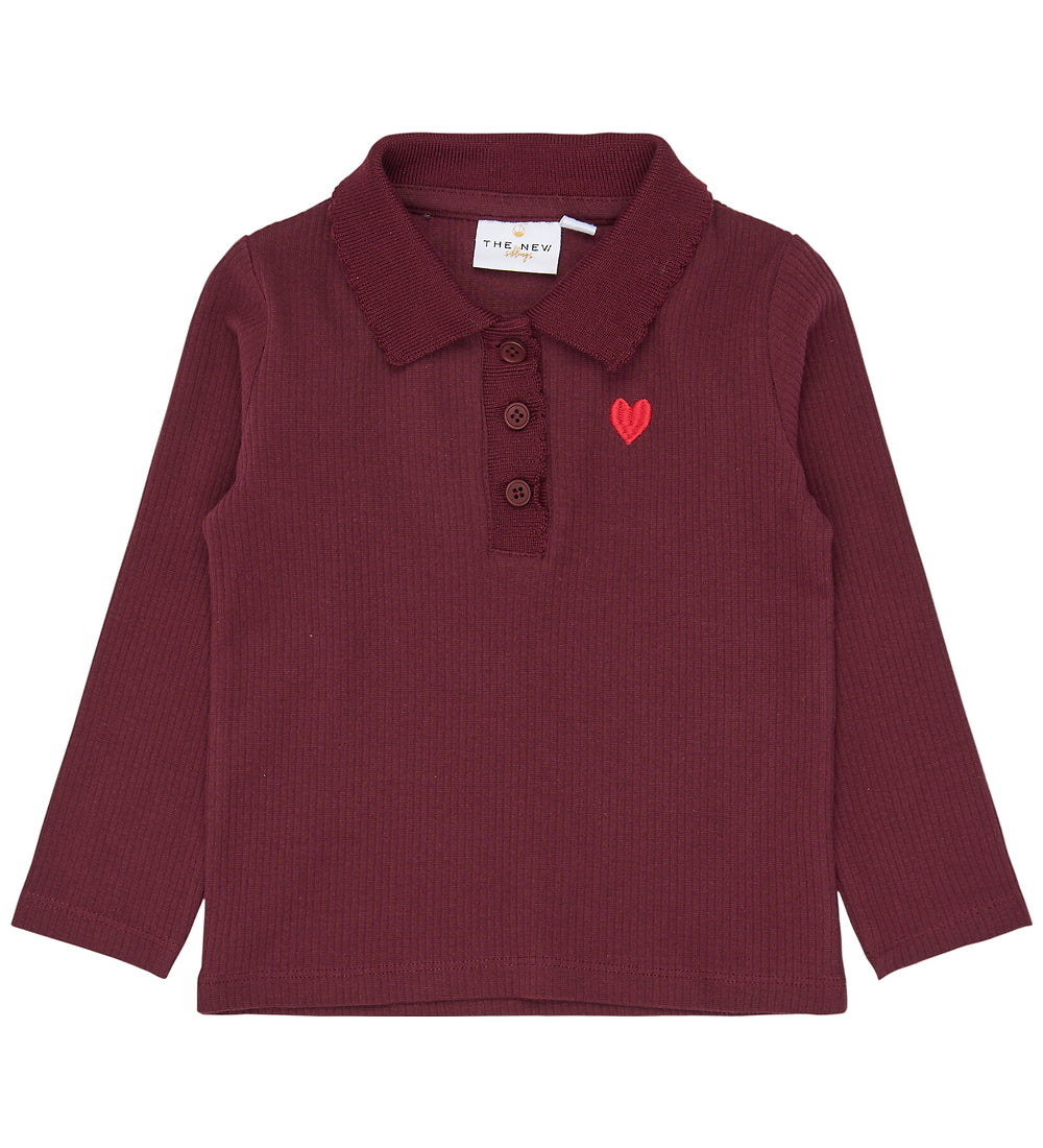 The New TNSTVernia Langarmshirt gerippt burgundy