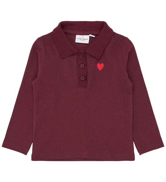 The New TNSTVernia Langarmshirt gerippt burgundy