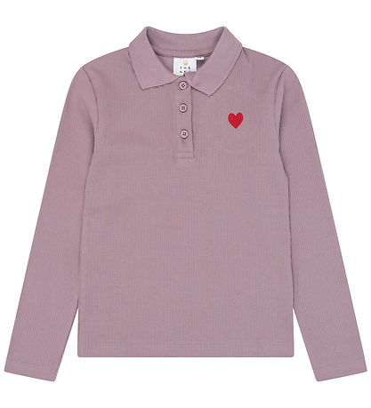 The New TNVarena Langarmshirt gerippt Herz, burgundy