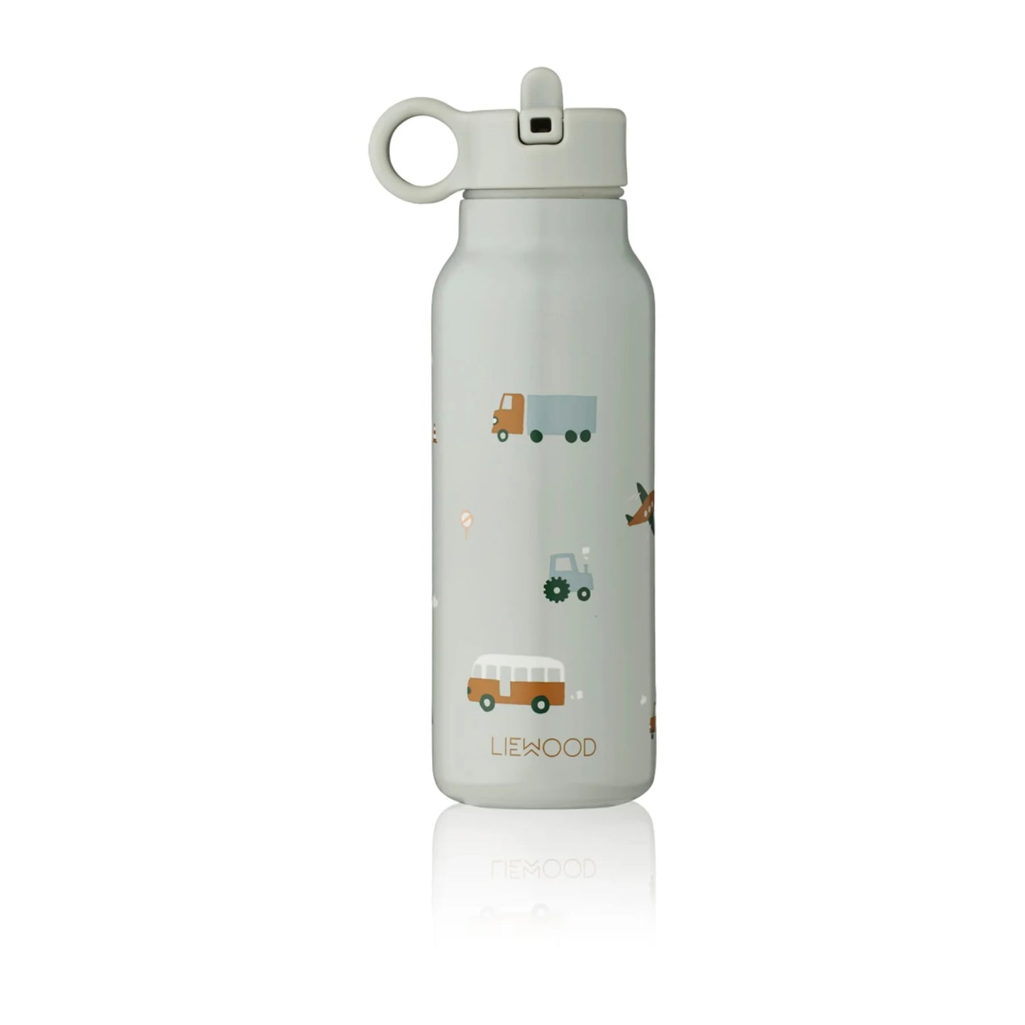 Liewood Falk Trinkflasche Vehicles/ cove blue mix Fahrzeuge 350ml